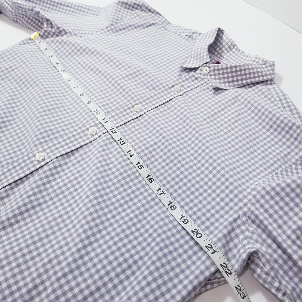 Untuckit Plaid Print Button Front Long Sleeves Co… - image 6